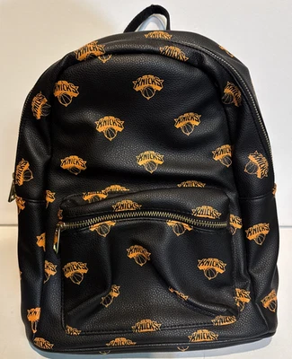 NY Knicks Mini Backpack by FOCO – Black with Repeat Knicks Logo (NWOT) - Image 1 of 4
