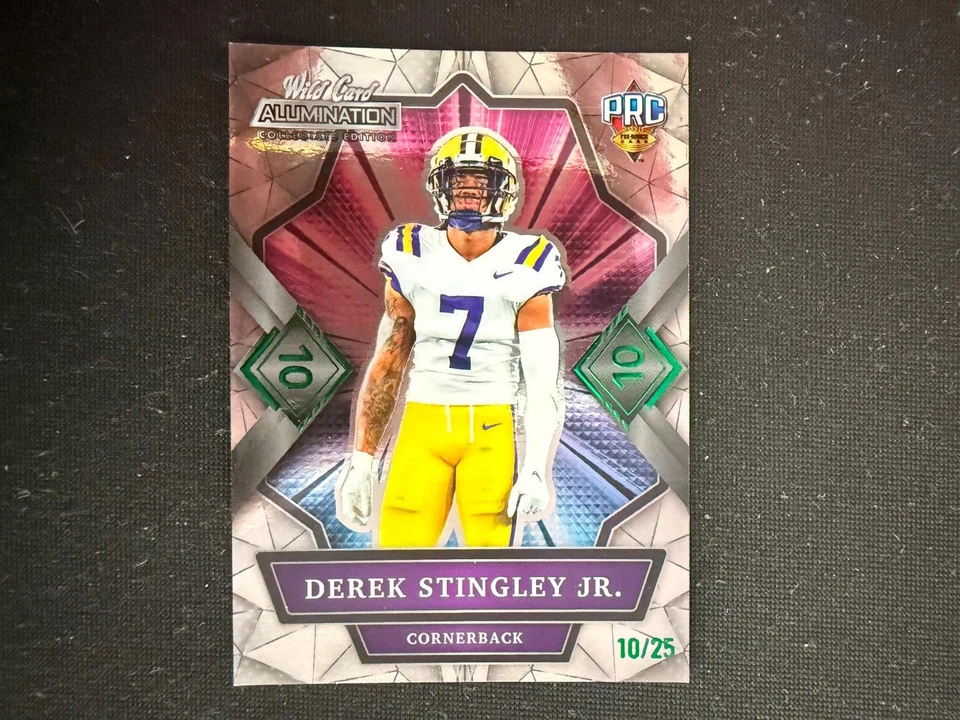 Derek Stingley Jr 2022 Wild Card Alumination 10/25 LSU Tigers D42 - Image 1 of 1