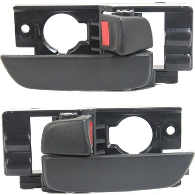 Interior Door Handle For 2007-2011 Hyundai Accent Set of 2 Front Hatchback Black Foto 1 de 4