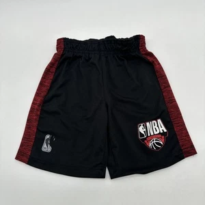 NBA Basketball Athletic Shorts Youth Boy M 5-6 Black & Red Logo…#26557 - Picture 1 of 13