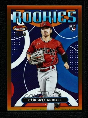 2023 Topps Finest Rookies Design Variation Gold Refractor /50 Corbin Carroll RC - Image 1 of 2