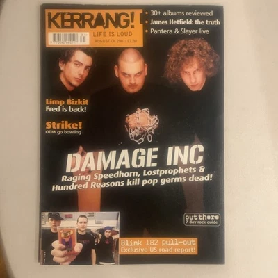 Kerrang!, Raging Sppedhorn, Damage Inc, 8/4/01 (Raging Speedhorn/Blink 182/OPM) - Image 1 of 2