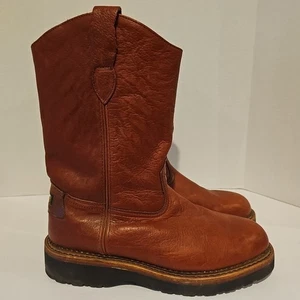 Lucchese Sport Cowboystiefel Herren Größe 10 D Western Arbeit EUC Leder Rodeo zum Überziehen - Bild 1 von 9