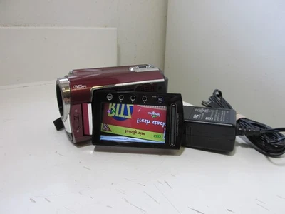 JVC Everio GZ-MG330RU Hybrid 30GB Hard Disk Digital Camcorder Red Tested Works - Image 1 of 4