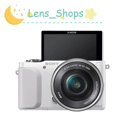 Sony Alpha NEX-3N Mirrorless Digital Camera 16MP，E3.5-5.6/OSS 16-50mm Lens White - Image 1 of 4