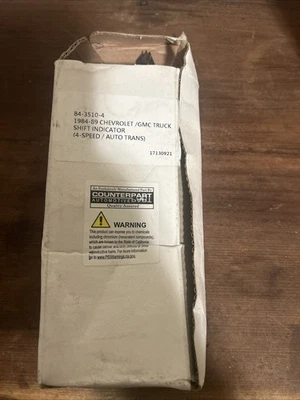 Chevrolet 1984-89, camioneta GMC; conjunto indicador de cambio; 4 velocidades, transmisión automática; nuevo Foto 1 de 2