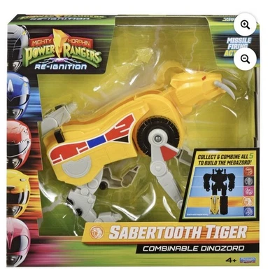 Mighty Morphin Power Rangers Re-Ignition Combinable Dinozord Sabertooth Tiger - Image 1 of 4