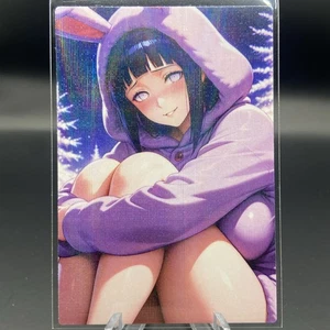 Hinata Hyuga Anime Waifu Card Doujin ACG Goddess Holo - Picture 1 of 4