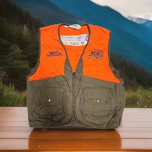 Boyt Harness Co Big Country Quail Hunt Logo Waxed Cotton Hunting Vest Mens Mediu - Picture 1 of 8