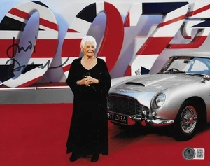 JUDI DENCH Signed Auto 8x10 Photo Beckett BAS COA JAMES BOND NO TIME TO DIE 007 - Picture 1 of 1