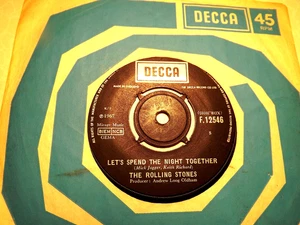 45rpm vinyl record...The Rolling Stones....Let's Spend The Night Together...60s - Picture 1 of 1
