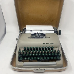 Vintage Smith Corona Sterling Portable Typewriter & Case - Condition - Picture 1 of 17