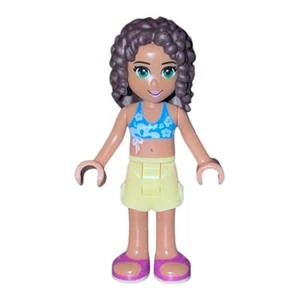 LEGO Friends Minifigure ANDREA frnd032 Bright Lt. Yellow Shorts From Set # 41008 - Picture 1 of 2