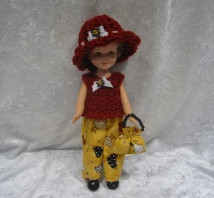 Hecho a medida PENNY BRITE #26 Conjunto de Top, Sombrero, Pantalones y Monedero, Ropa para Muñeca Hecha a Mano - Imagen 1 de 3