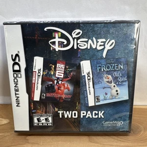 Disney Two Pack Big Hero 6 & Frozen Olaf’s Quest (Nintendo DS, 2015) 2 In 1 Game - Picture 1 of 6