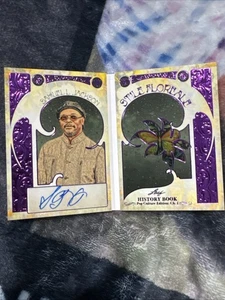2024 Leaf History Book Auto Stile Floreale Purple Samuel L Jackson AUTO /10 - Picture 1 of 6