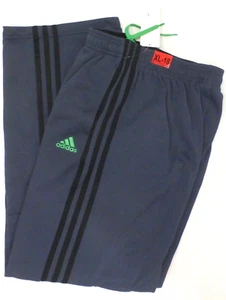 Adidas Sweatpants Boys Youth, Gray w/ Black Stripe, Size XL (18), NWT - Picture 1 of 3