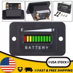 36V LED Battery Indicator Meter Gauge For EZGO Club Car Golf Cart Boat ATV Truck - Foto 1 di 10