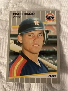 Craig Biggio 1989 Fleer. #353 rookie card. Near Mint. - Picture 1 of 2