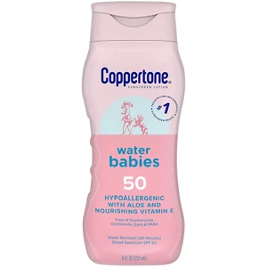 Coppertone Waterbabies Baby Sunscreen Lotion SPF 50, Hypoallergenic Sunscreen fo - Picture 1 of 12