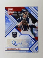 2018 Elite Extra Edition USA 15U Auto Red White Blue #15U-CS Charlie Saum 5/5
