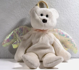 Ty Beanie Babies Halo the Angel Bear Toy 1998 Stuff Toy - Picture 1 of 2