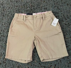 GAP Kids Girls Regular Khaki School Uniform Shorts 9" inseam LOW RISE SIZE 6  - Picture 1 of 5