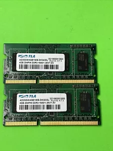 8GB ATLA AD3SSW4GB5WB-DKGCPL (4GB X 2) DDR3 1600 SODimm 204-pin RAM Memory 1.35V - Picture 1 of 4