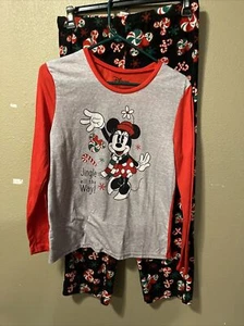 DISNEY Women's Minnie Mouse Christmas Jingle All the Way Size M PJs Pajamas Z9 - Picture 1 of 3