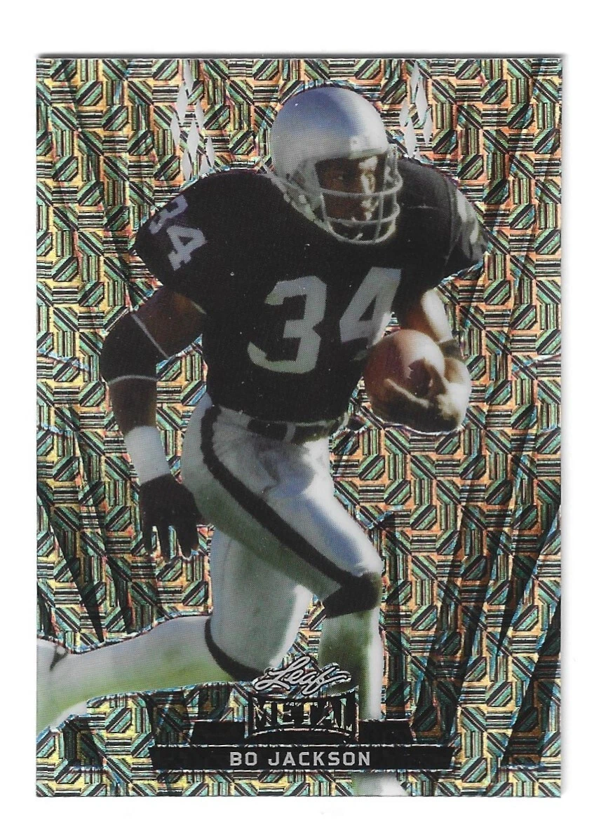 2024 Leaf Metal Football Bo Jackson Silver Mojo Base # 10 8/10