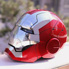Autoking Iron Man Silver MK5 Helmet Mask Electronic Voice Activated Open&Close 