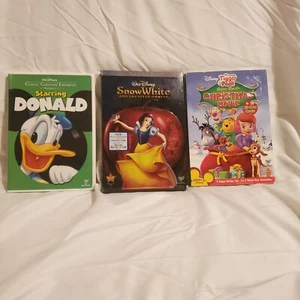 Disney Movie Lot Snow White Tigger & Pooh Christmas Donald DVD - Picture 1 of 7