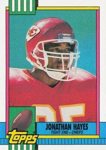 1990 Topps #252 Jonathan Hayes Kansas City Chiefs  - Picture 1 of 2