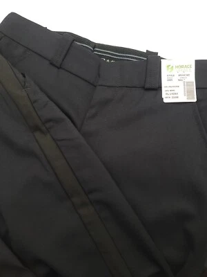 Horace Small Trousers XP24CXC Navy Blue Black Stripe Police 06R 32x36 Unhemmed  - Image 1 of 4