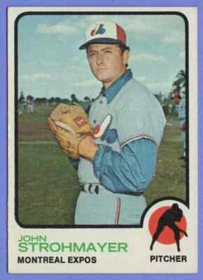 1973 Topps John Strohmayer #457 Montreal Expos - Image 1 of 2