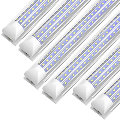 60W 120W T8 LED Tube Lights 4 FT 8FT LED Shop Light Ceiling Fixture 5000K~6500K - Image 1 of 4
