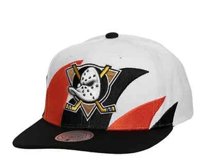 ANAHEIM DUCKS NHL MITCHELL & NESS VINTAGE SHARKSTOOTH OSFM GORRA/GORRA SNAPBACK NUEVA CON ETIQUETAS - Imagen 1 de 3