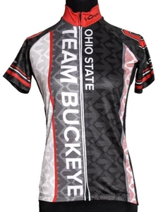 Vomax Women's XS Ohio State Buckeyes Cycling Jersey Full Zip Bicycle Shirt - Picture 1 of 10