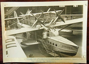 SALON DE L'AERONAUTIQUE 1930 VUE AVANT DU Photo originale G. DEVRED (Agence ROL) - Picture 1 of 2