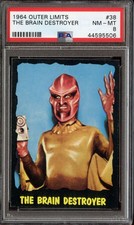1964 TOPPS OUTER LIMITS #38 BRAIN DESTROYER PSA 8 SP  *K3804