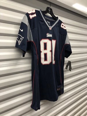 NEW Aaron Hernandez Patriots Nike Blue / White NFL Licensed Jersey Youth XLarge - Image 1 of 4