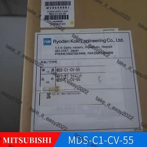 NEW Mitsubishi MDS-C1-CV-55 Servo Drive MDSC1CV55 DHL FAST Shipping - Picture 1 of 8