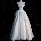 Boho Wedding Dress Organza Sweetheart Floor-Length Backless Wedding Dresses