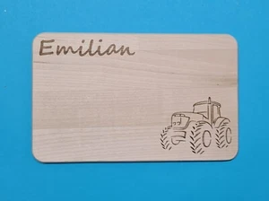 Frühstücksbrettchen Schneidebrett mit Wunschgravur / Wunschtext Personalisiert - Bild 1 von 7