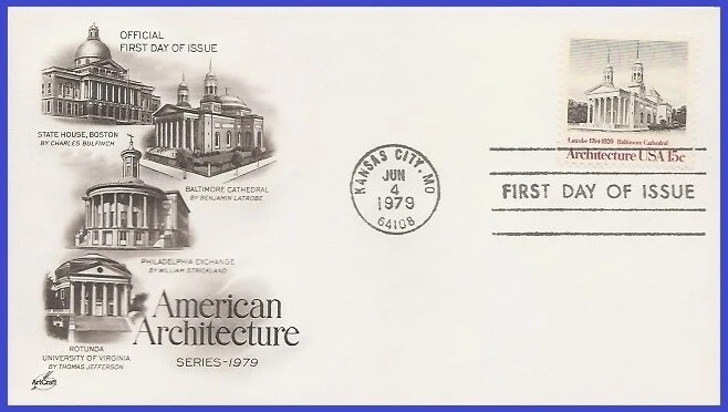 USA4 #1780 U/A ARTCRAFT FDC   American Architecture Baltimore Cathedral - Image 1 of 1