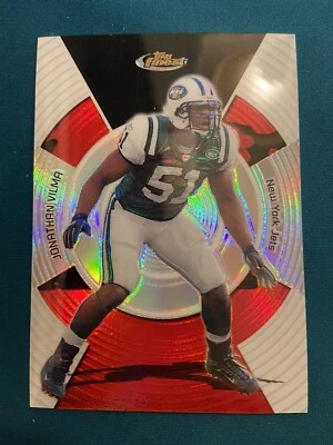 2005 Topps Finest Jonathan Vilma Refractor #d/399 - New York Jets #67 - Image 1 of 2
