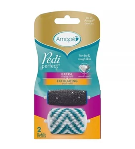 Amope Pedi Perfect – Electronic Foot File Mixed Refill 2ct Regular & Exfoliating - Picture 1 of 1