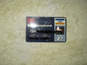 vtg bank americard classic credit card issued 1989 bank of america   - Picture 1 of 4