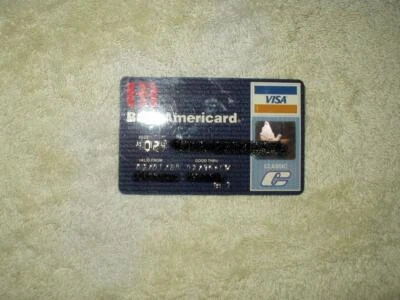 vtg bank americard classic credit card issued 1989 bank of america   - Image 1 of 4