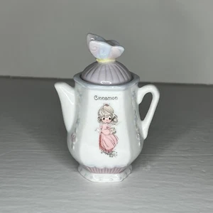 Precious Moments VTG Tea or Coffee Pot Spice Jars Cinnamon - Picture 1 of 5